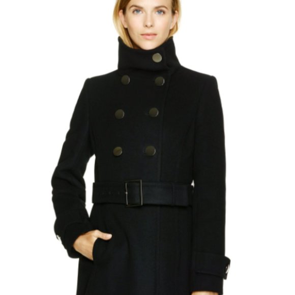 Bromley Wool Coat (Black) - Picture 3 of 3